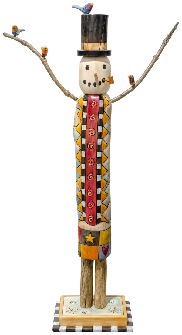 Medium Snowman Sculpture
