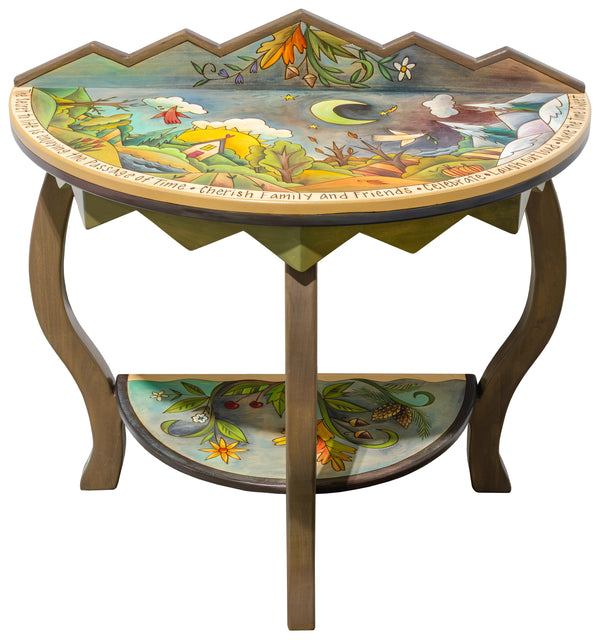 Half Round Table