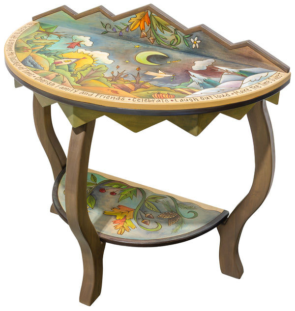 Half Round Table