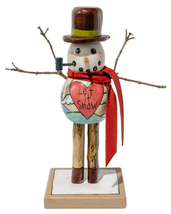 Extra Small Snowman Sculpture