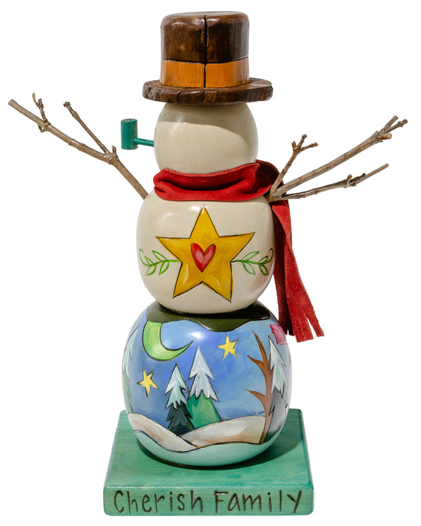 Extra Small Snowman Sculpture