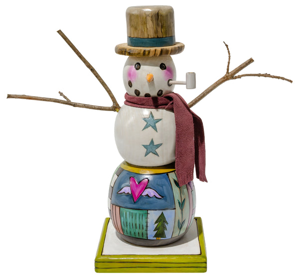 Extra Small Snowman Sculpture