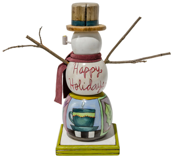 Extra Small Snowman Sculpture