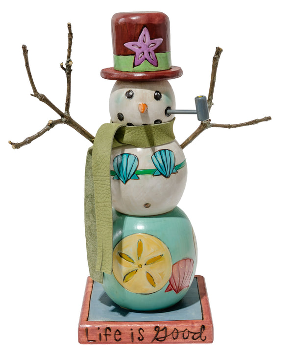 Extra Small Snowman Sculpture