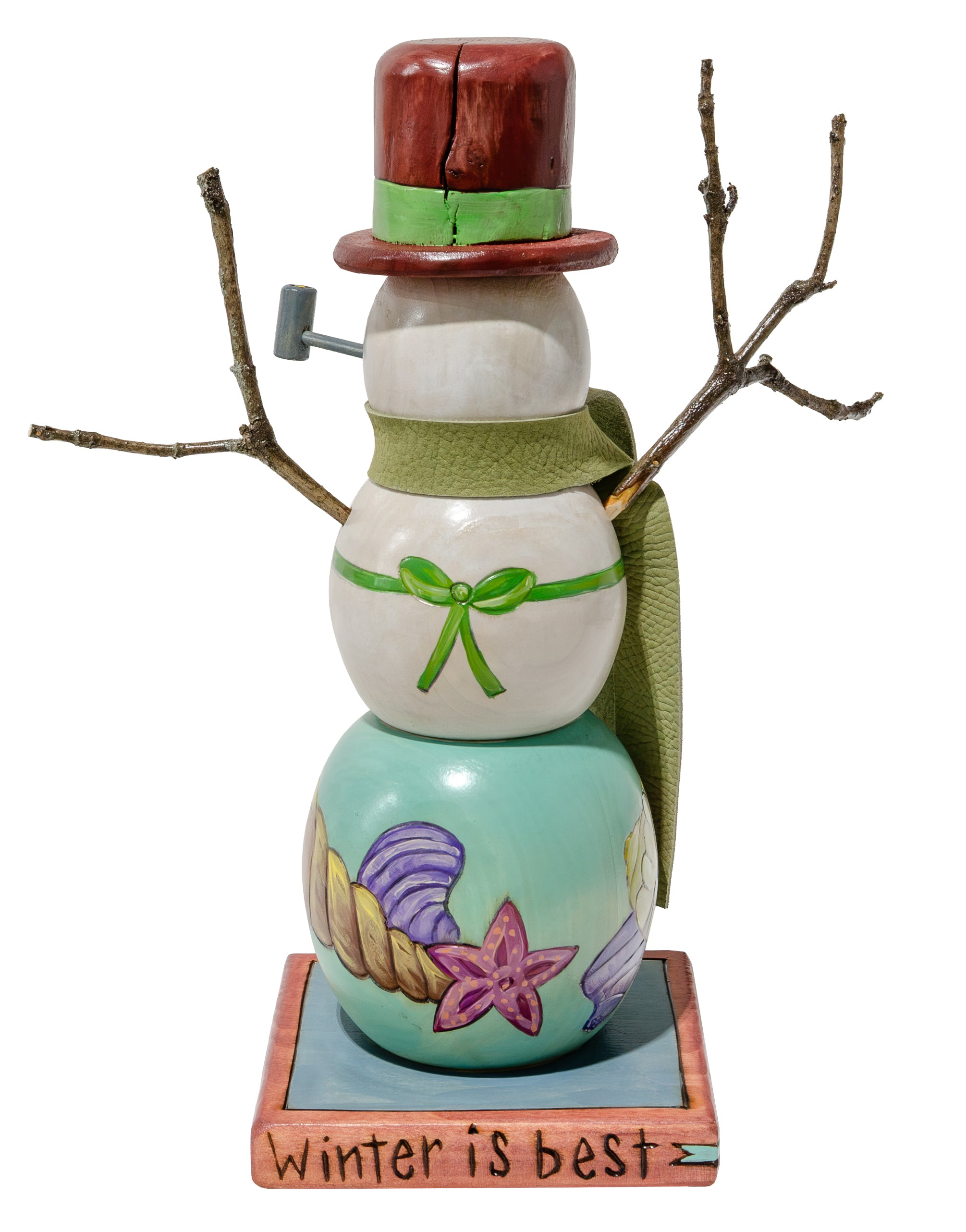 Extra Small Snowman Sculpture