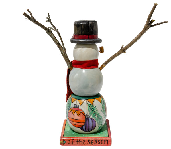 Extra Small Snowman Sculpture