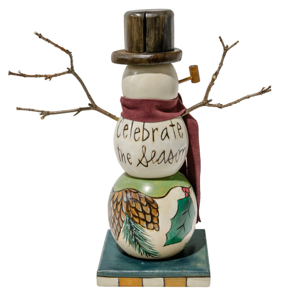 Extra Small Snowman Sculpture