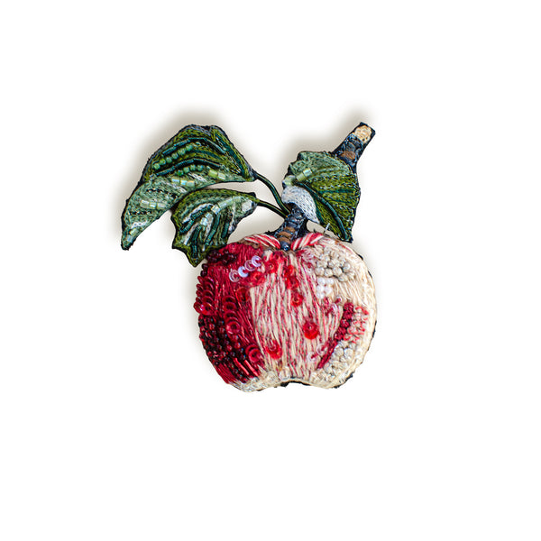 Apple Brooch Pin
