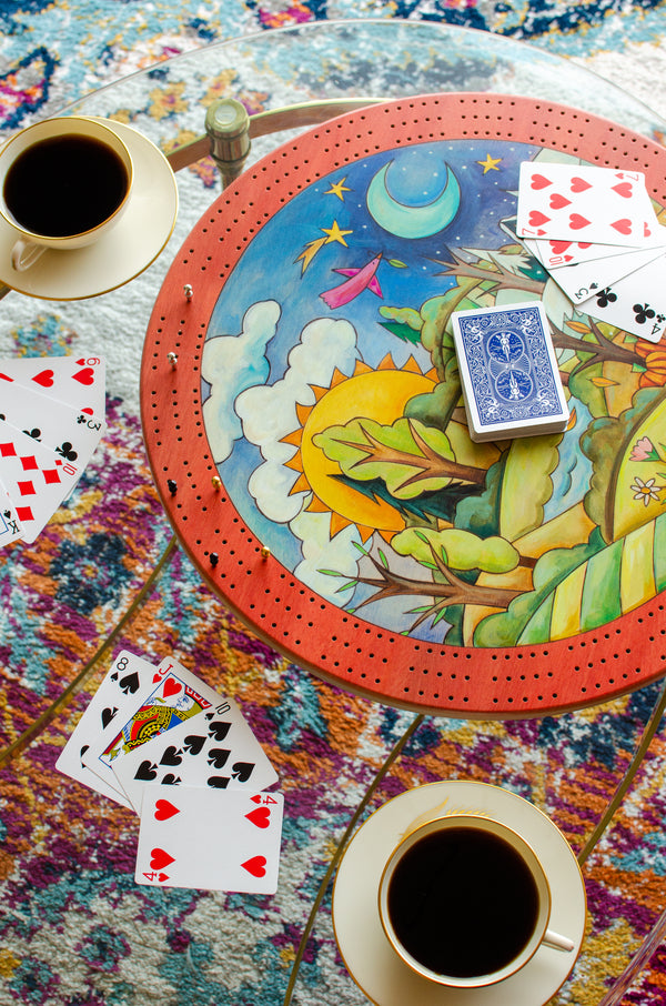 "Destination 121" Cribbage Lazy Susan
