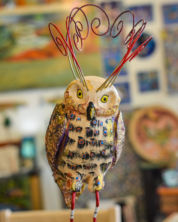 Medium Bird Sculpture | Owlish
