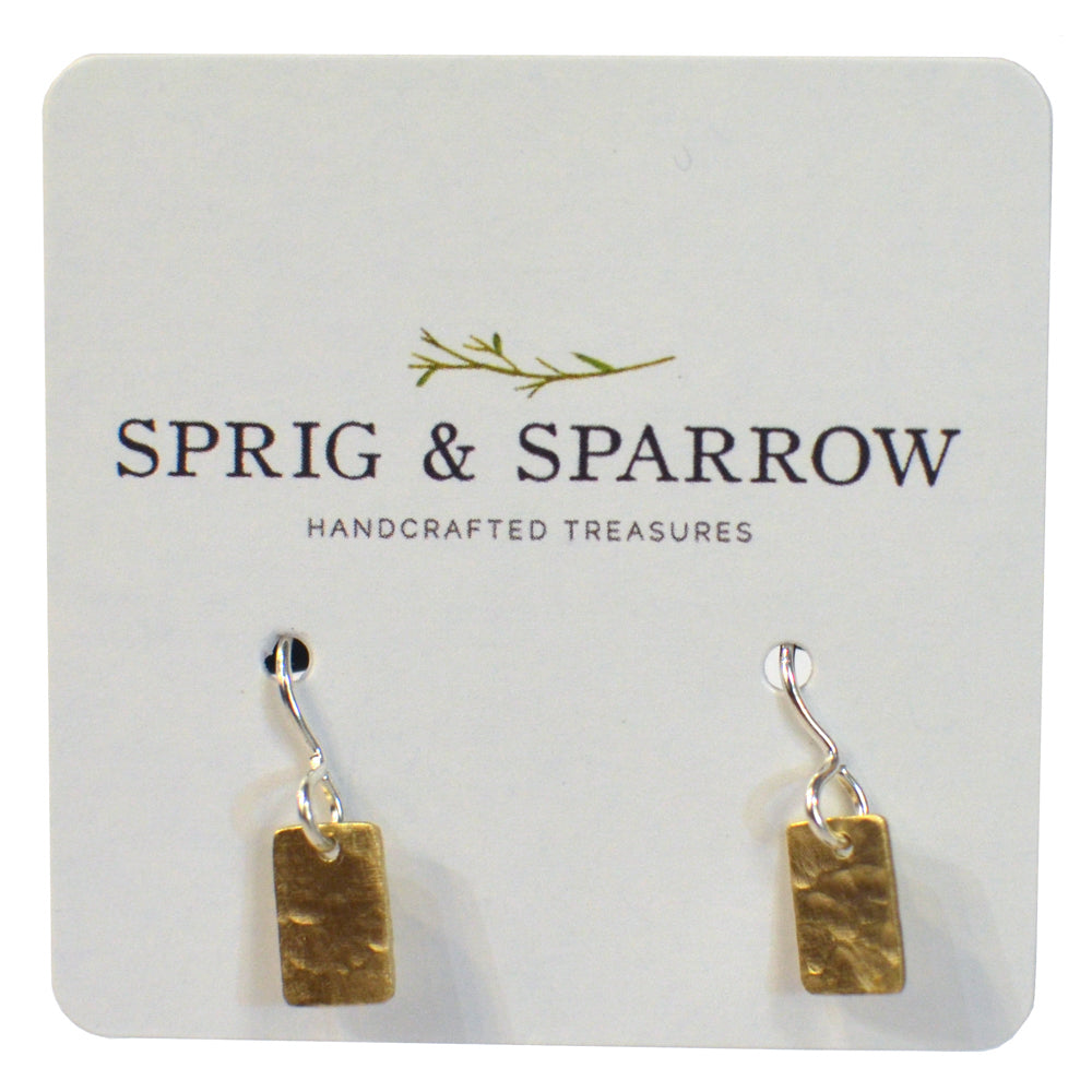 Dangly Silver Earrings | Brass and Sterling