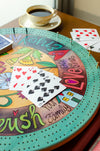 "Double Run of Fun" Cribbage Lazy Susan