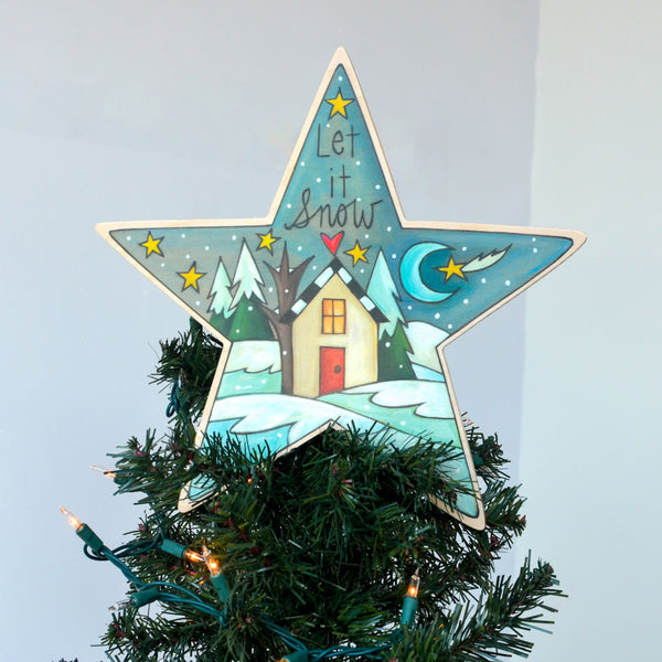 "Snow Day" Star Christmas Tree Topper