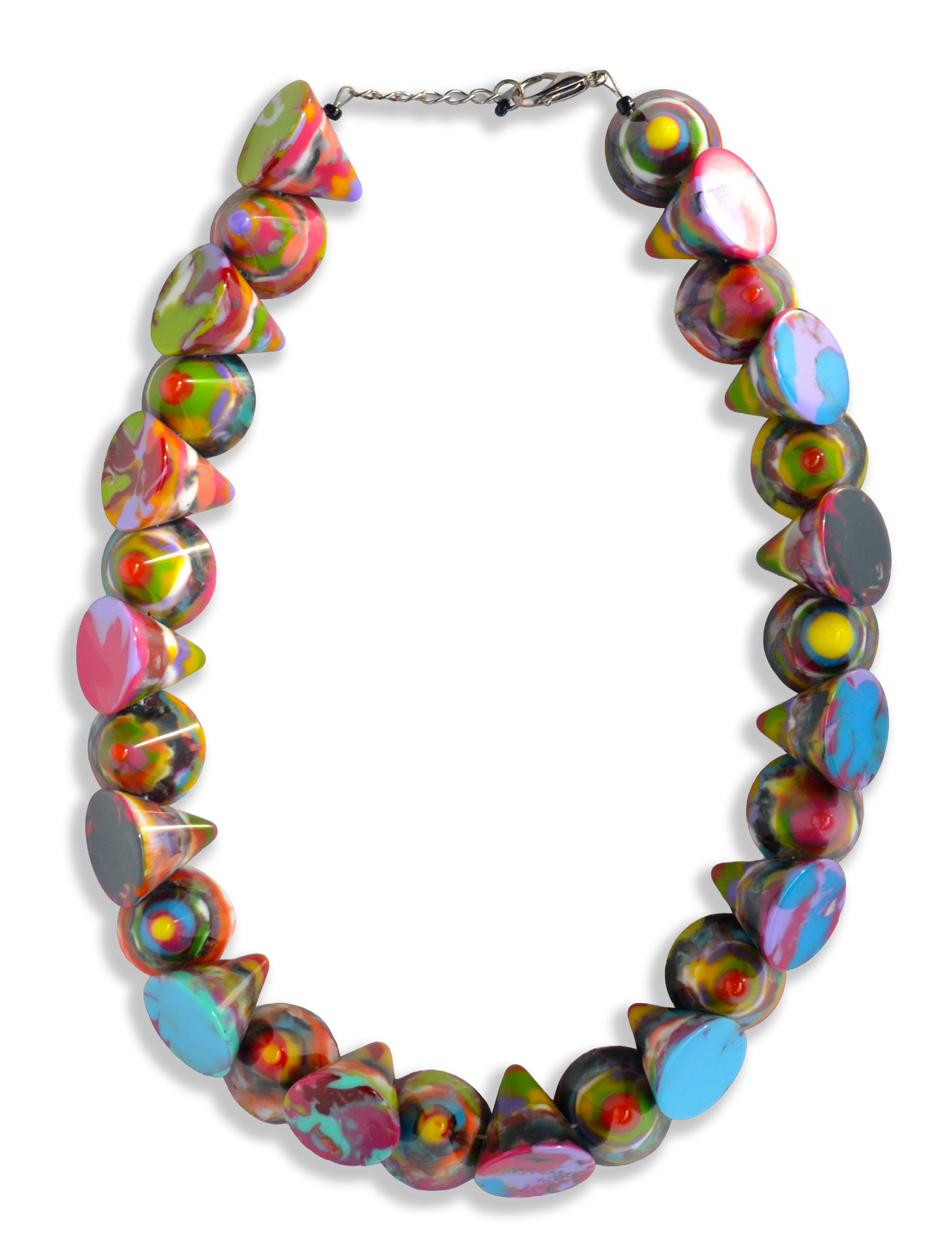 Cone Bead Resin Necklace