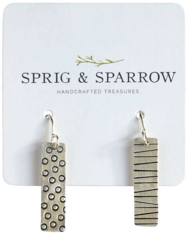 Dangly Silver Earrings | Nicely Mismatched