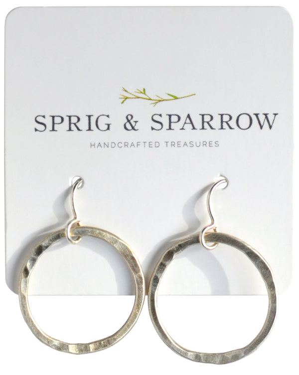 Hoop Dangly Earrings | Ring of Ice