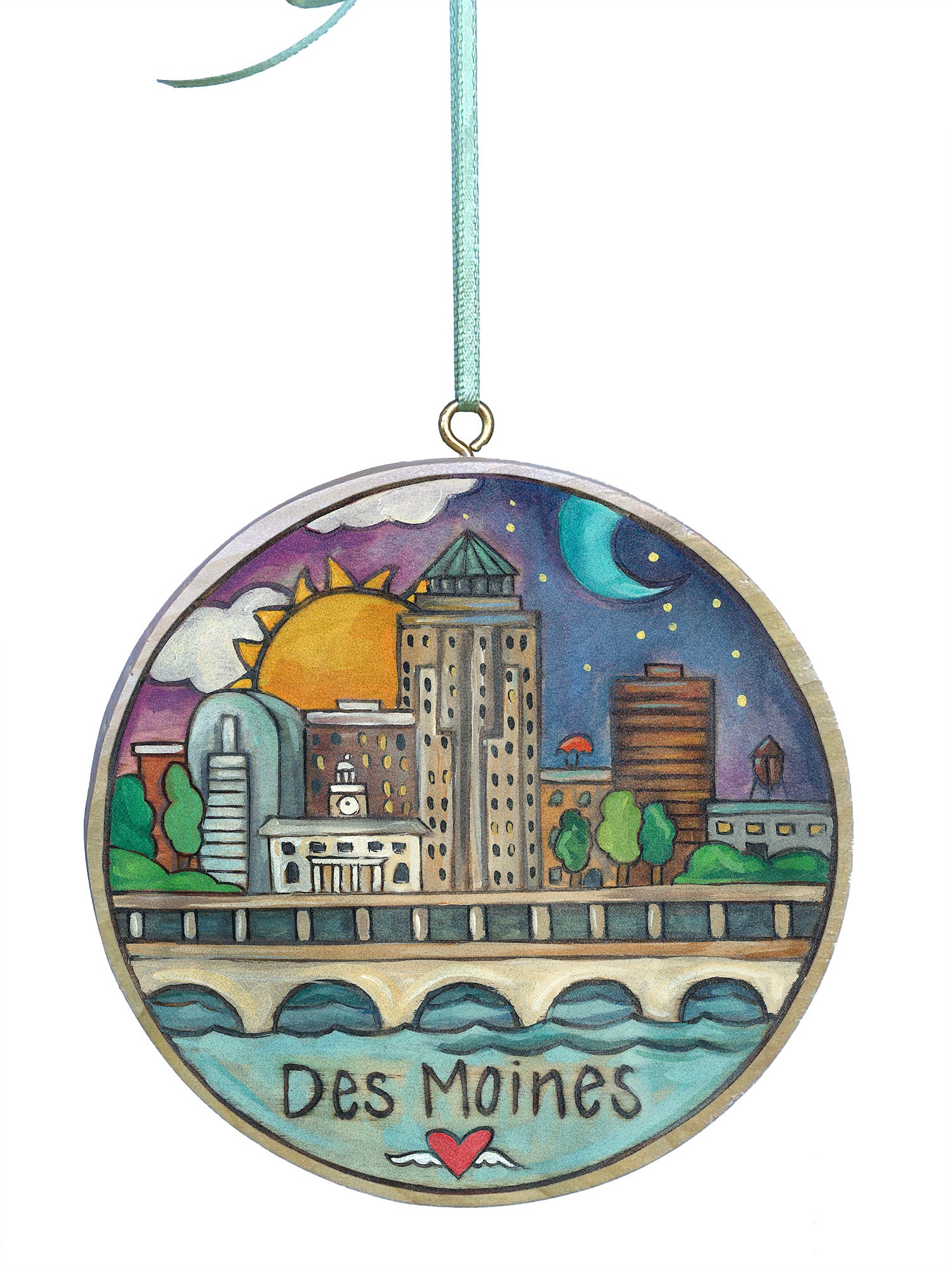 Des Moines Circle Ornament | 