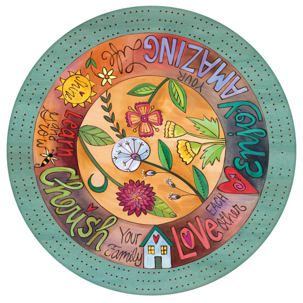 "Double Run of Fun" Cribbage Lazy Susan