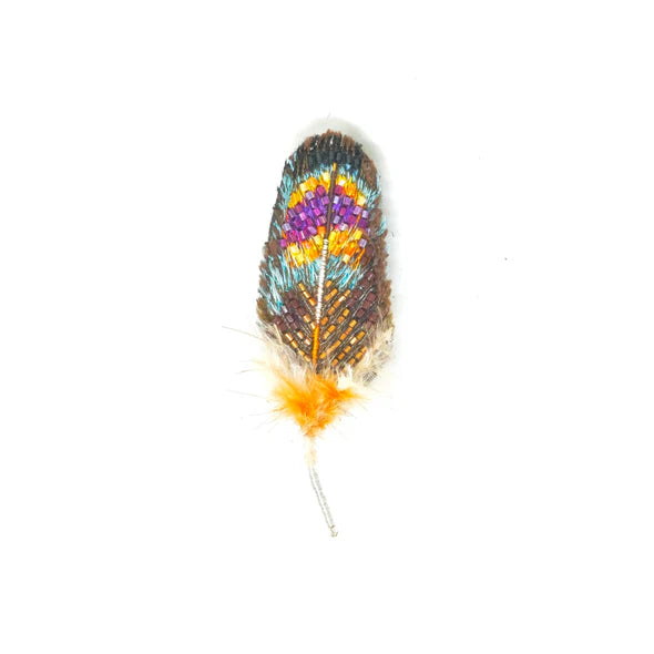 Dove Feather Brooch Pin