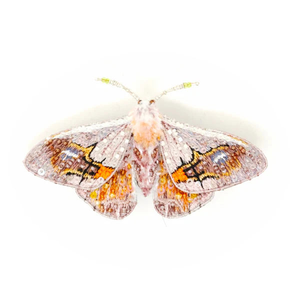 Drepanid Moth Brooch Pin