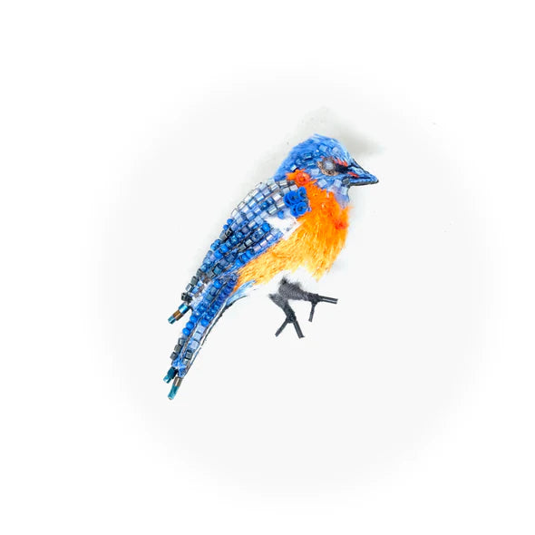 Eastern Bluebird Brooch Pin