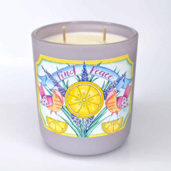 Find Peace | Lavender & Lemon Candle