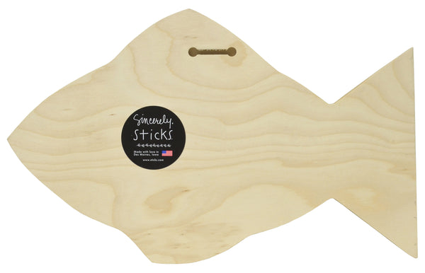 "Keep it Reel" Fish Shaped Plaque