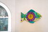 "Beach Time" Fish Shaped Clock