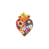 Flaming Heart Brooch Pin