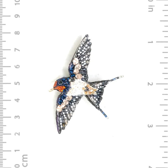 Fork-Tailed Swallow Brooch Pin