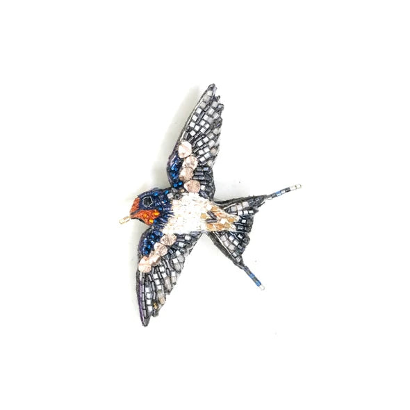 Fork-Tailed Swallow Brooch Pin
