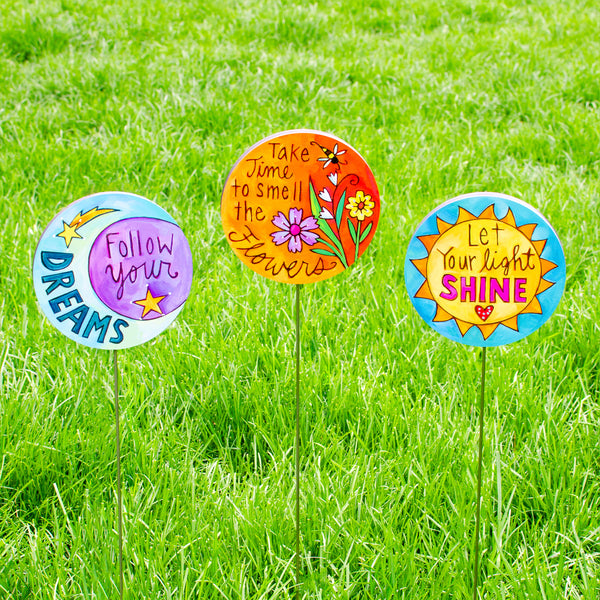 Decorative Garden Stake Set | "Bloom"