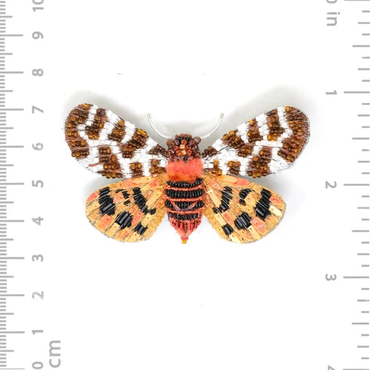 Giant Tiger Moth Brooch Pin