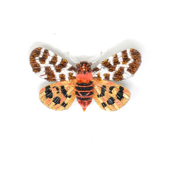 Giant Tiger Moth Brooch Pin