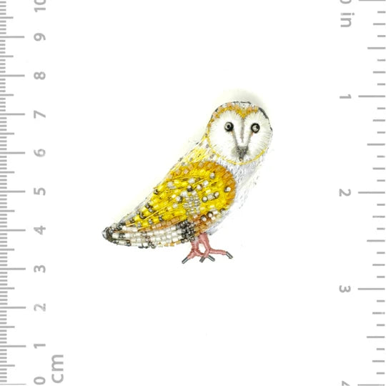 Golden Owl Brooch Pin