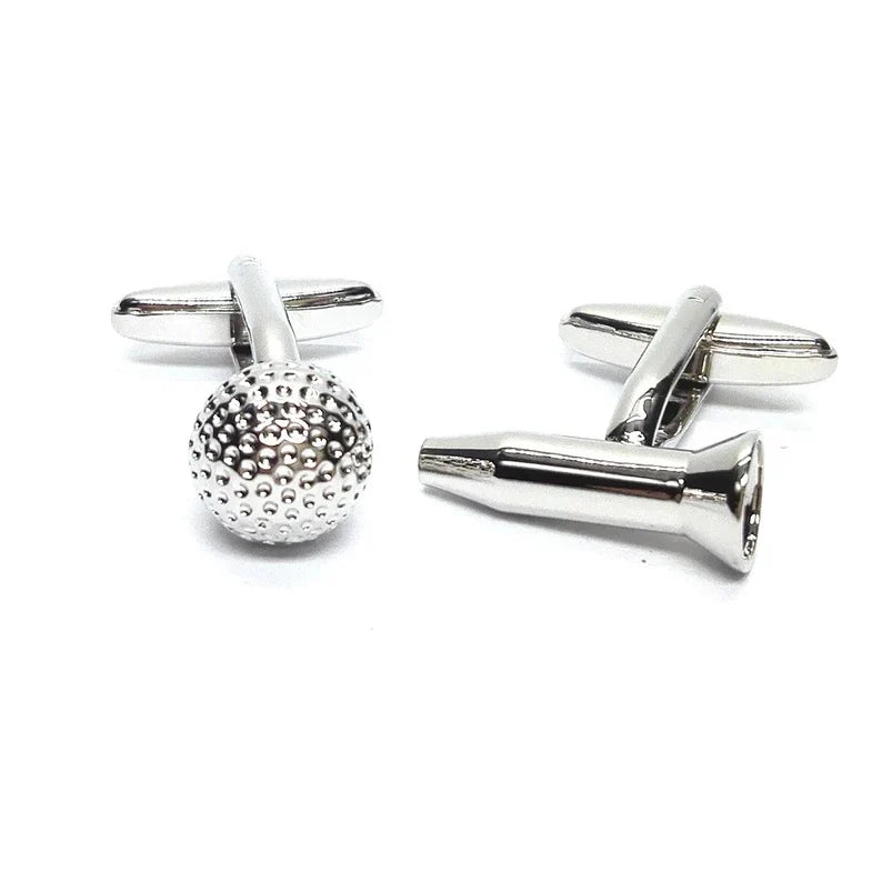 Golf Tee & Ball Cuff Links