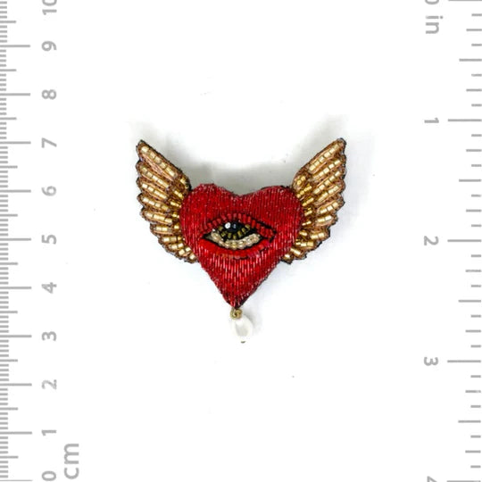 Guardian Heart Brooch Pin
