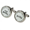Guilty/Not Guilty Cuff Links