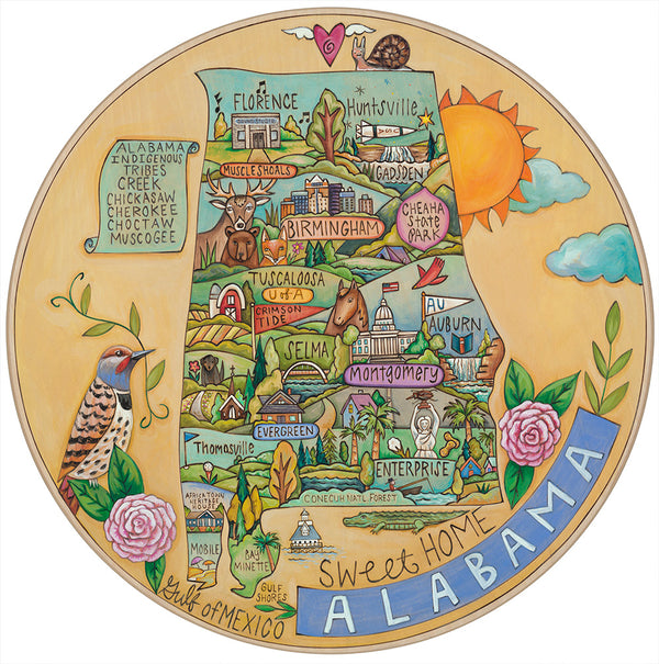 28" Lazy Susan – Alabama