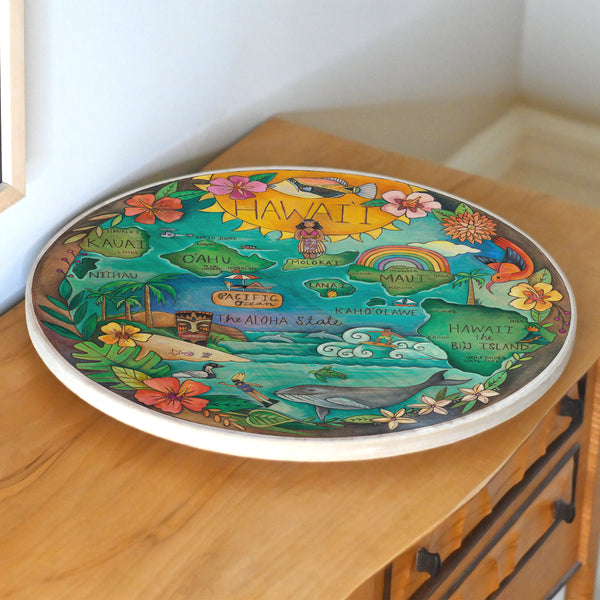 Hawaii Lazy Susan | "Pineapple State"