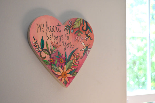 "Yours Truly" Heart Shaped Plaque