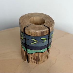 Small Log Candle Holder