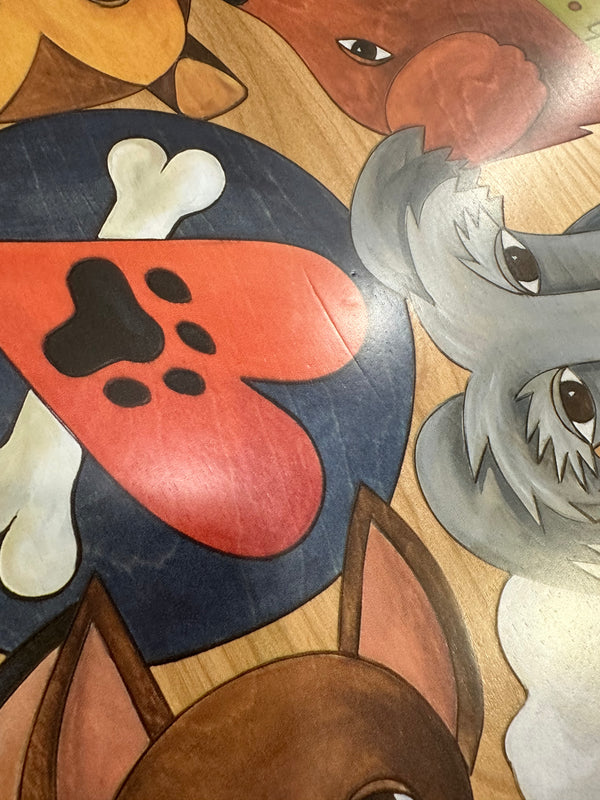 "Life With Dogs" Lazy Susan