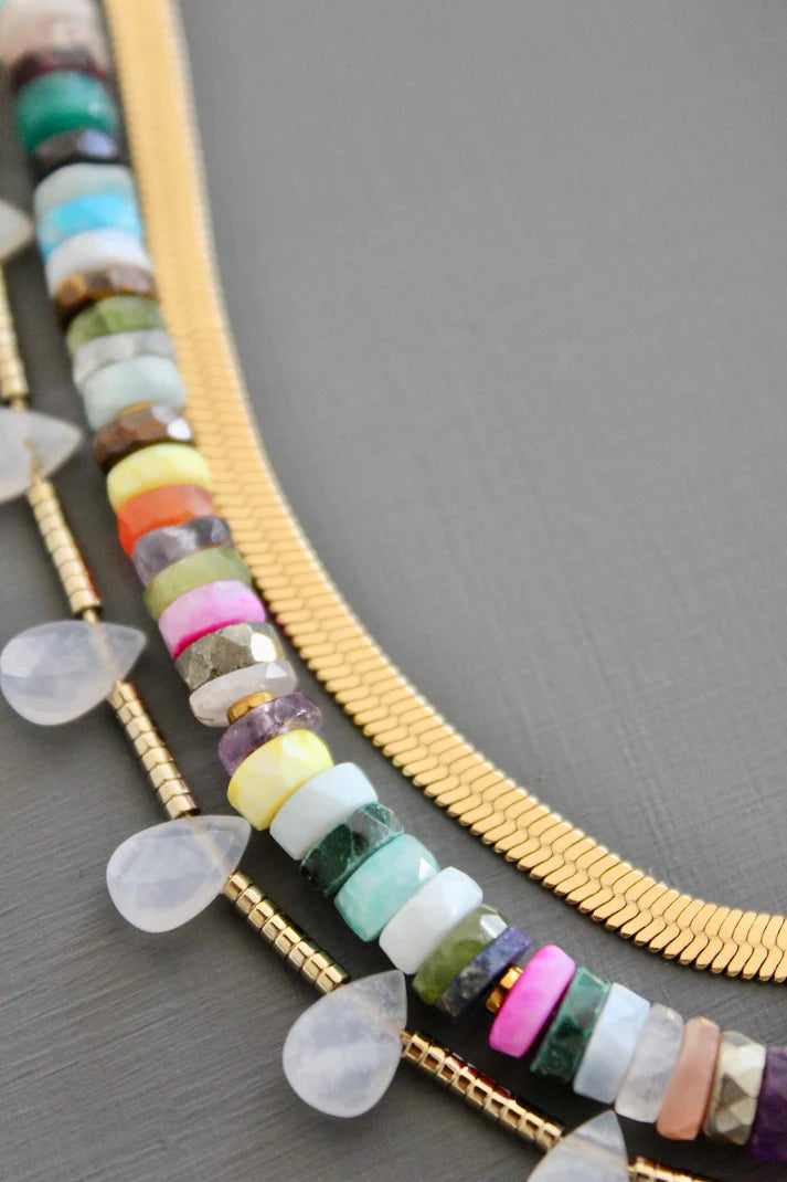 3 Strand Multi-Color Necklace