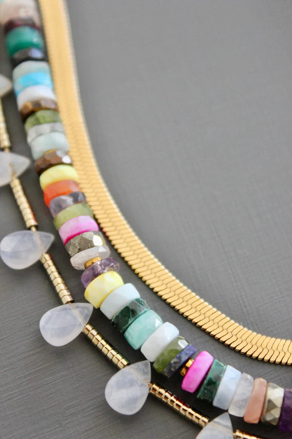 3 Strand Multi-Color Necklace