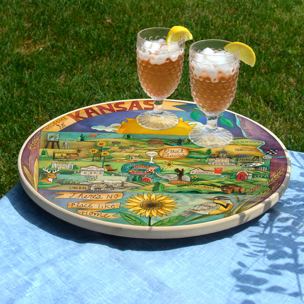 Kansas Lazy Susan | "Kindly Kansas"