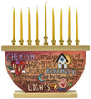 "Kindle the Light" Wooden Menorah