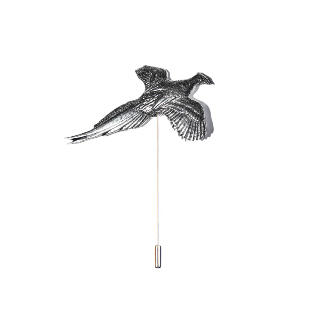 Flying Pheasant Lapel Pin