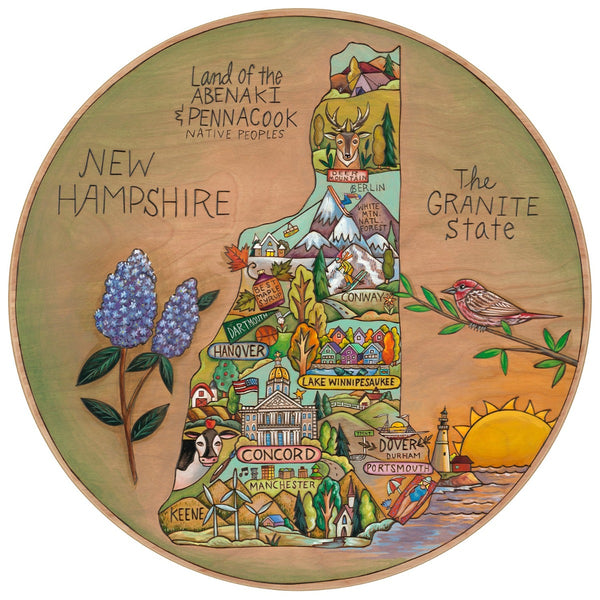 New Hampshire Lazy Susan | "Live Free"