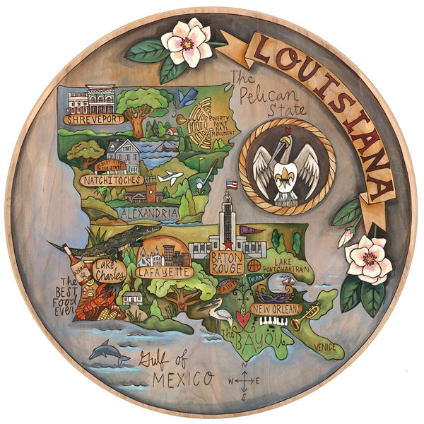 28" Lazy Susan - Louisiana